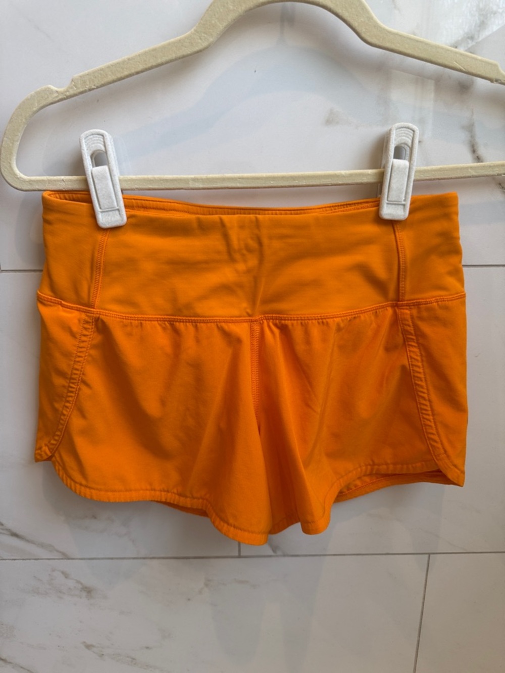 lululemon athletica Bright Orange Athletic Shorts
